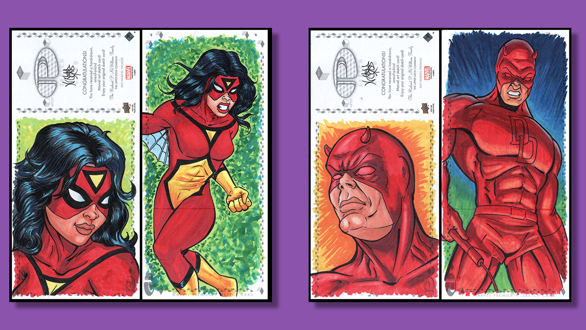 Marvel comics Sketch cards